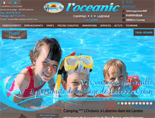 Tablet Screenshot of camping-oceanic.com